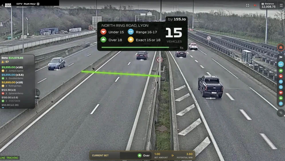 CCTV Rush Hour - Interface de jeu sur casino en ligne